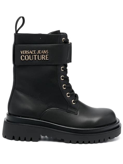 versace jeans couture combat boots|Versace chelsea boots.